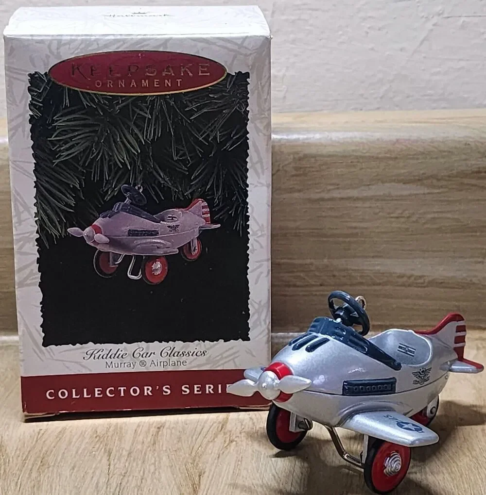 Hallmark Keepsake Ornament Airplane Kiddie Car Classics 3rd Series 1996